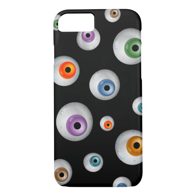 Spooky Zombie Bloodshot EyebullBlack Case-Mate iPhone Skal (Baksida)