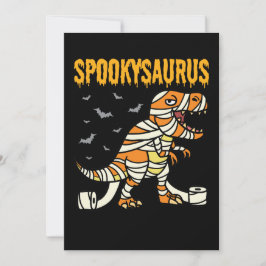 Spookysaurus Halloween Spooky T Rex Dinosaur Inbjudningar