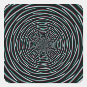 Spool Vortex Fyrkantigt Klistermärke