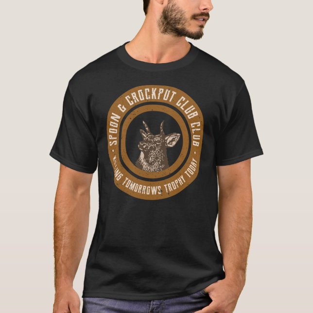 Spoon And Crockpot Club Tomorrow&x27;s Trophy Deer T Shirt (Framsida)