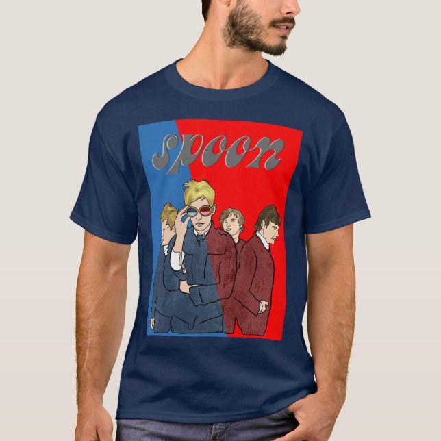 Spoon Band konstvänner T Shirt (Framsida)