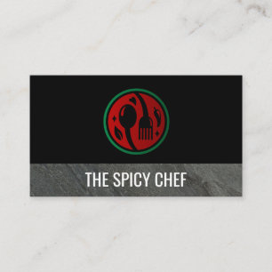 Spoon Fork Chili Logotyp Visitkort