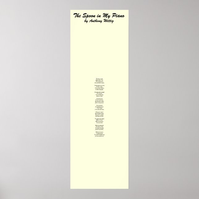 Spoon i min Piano Poster (Framsidan)