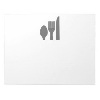 Spoon Knivar Fork Graphic Anteckningsblock