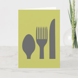 Spoon Knivar Fork Graphic Kort