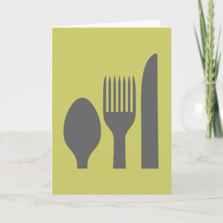 Spoon Knivar Fork Graphic Kort