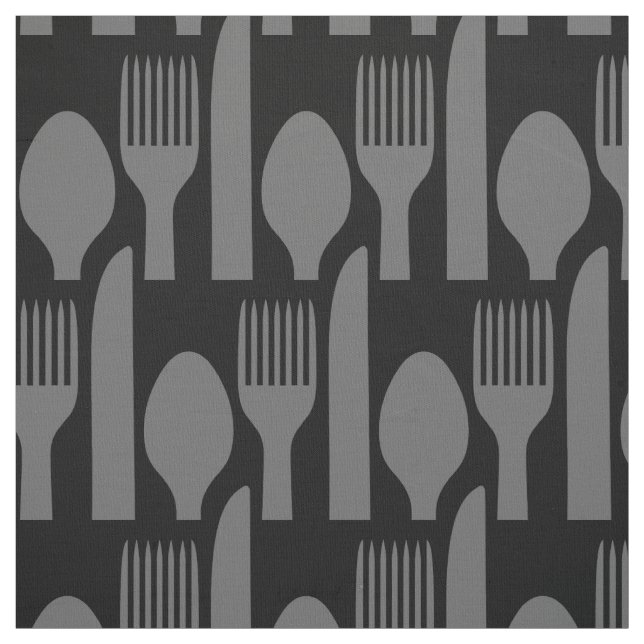 Spoon Knivar Fork Graphic Tyg (Provkarta)