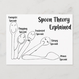 Spoon Theory förklarade Vykort
