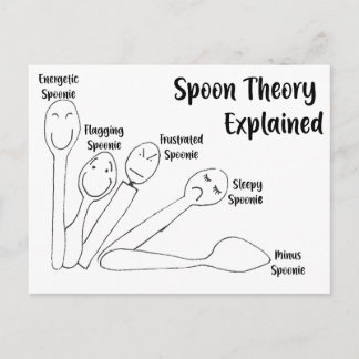 Spoon Theory förklarade Vykort