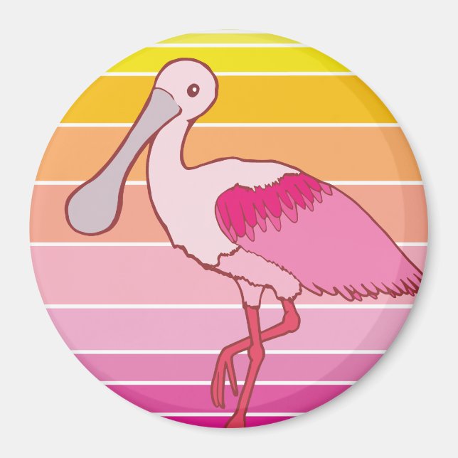 Spoonbill Magnet (Framsidan)