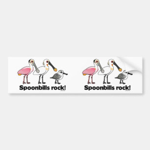 Spoonbillssten! Bildekal