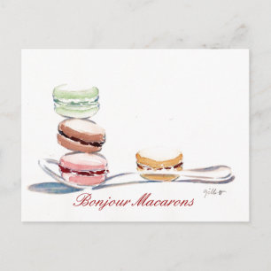 Spoonful av Macarons Vykort