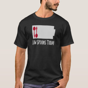 Spoonie Battery Meter - Låg respons idag - skjorta T Shirt