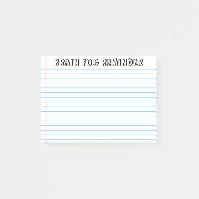 Spoonie - Brain Fog Post-it Notes-Chronic Sjukdom (Framsida)