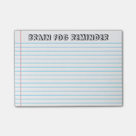 Spoonie - Brain Fog Post-it Notes-Chronic Sjukdom Block