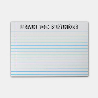 Spoonie - Brain Fog Post-it Notes-Chronic Sjukdom Block