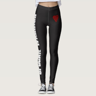 Spoonie krigare med hjärta och skedar leggings