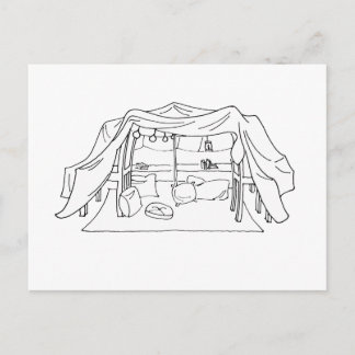 Spoonie-Pillow/Blanket Fort-Chronic Sjukdom Vykort