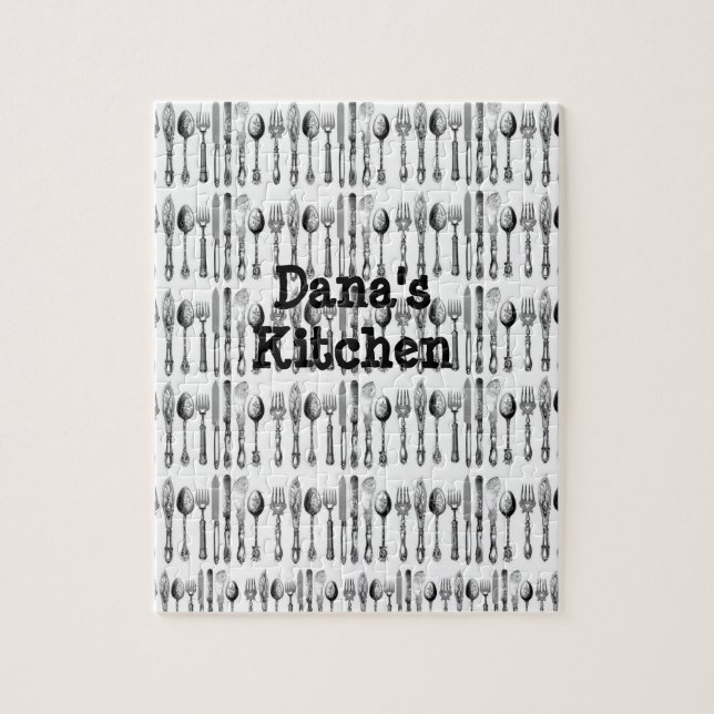 Spoons Utensils Jigszle Puzzle Daisy Pussel (Vertikal)