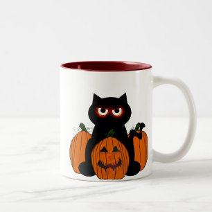 Spoooky kattunge Två-Tonad mugg