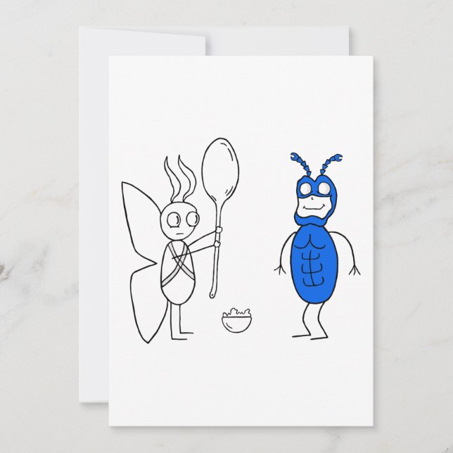 SPOOOOOONNNN är för stort Inbjudningar (Framsida)