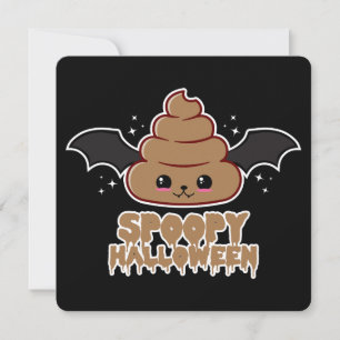 Spoopy Halloween Kawaii Julkort