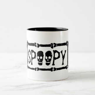 SPOOPY-mugg - som inspireras av coffee&teafandomen Två-Tonad Mugg