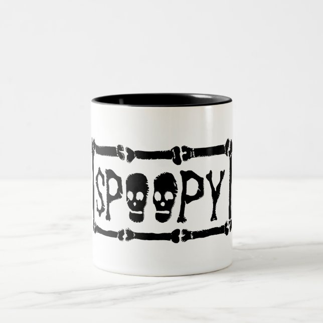 SPOOPY-mugg - som inspireras av coffee&teafandomen Två-Tonad Mugg (Center)