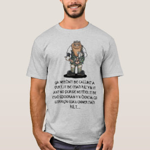Spooran, kilt och strumpebandsorden t-shirt