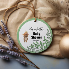 Spöret i Wood Baby Shower Gåvor Etiketter