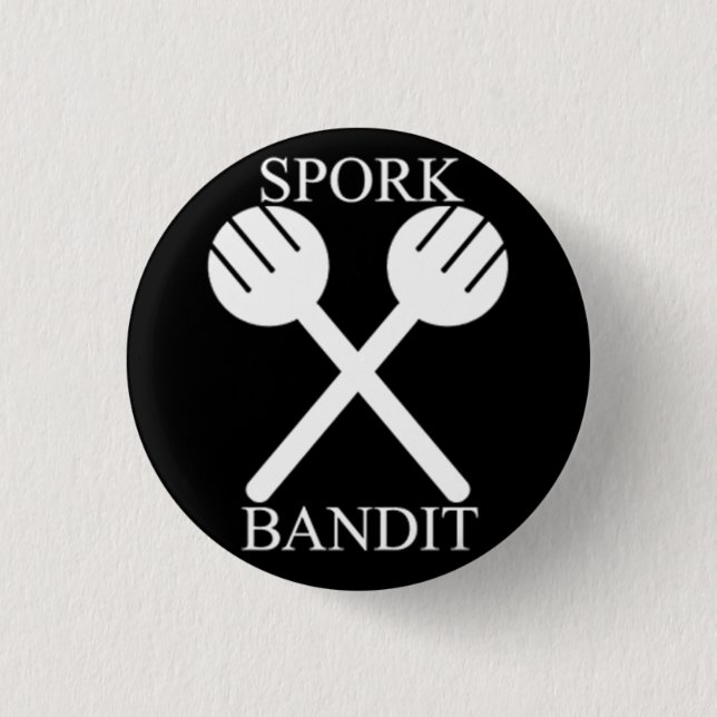 Spork bandit i mörken knapp (Framsida)
