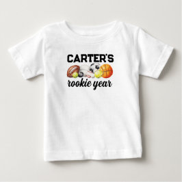 Sport 1:a födelsedagen Rookie Year T Shirt