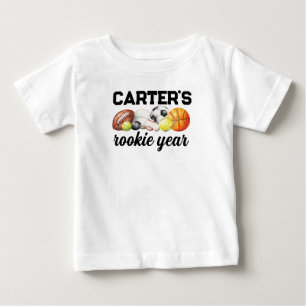 Sport 1:a födelsedagen Rookie Year T Shirt