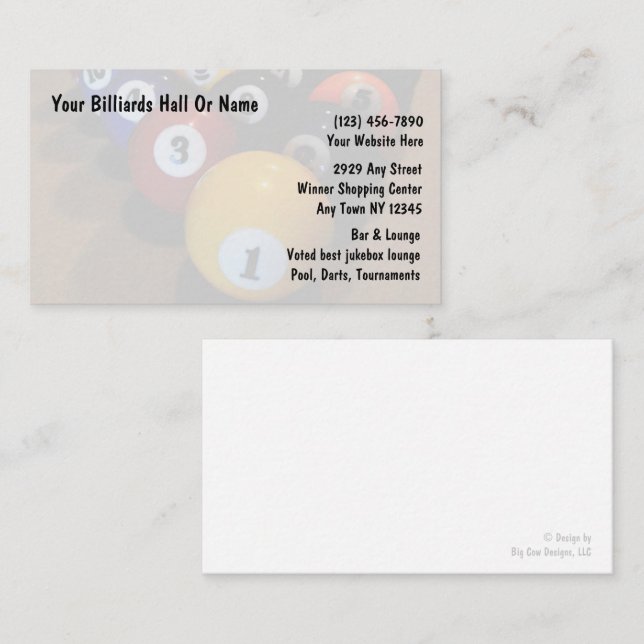 Sport-Affärskort Visitkort (Fram/baksida)