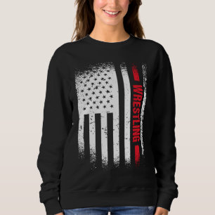 Sport Amerikansk Flag Wrestling 6 T Shirt