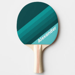 Sport Aqua Försvinnande Ränder med Namn Pingisracket