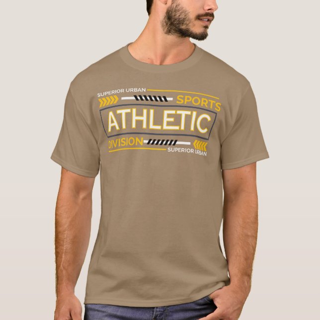 Sport atletisk division flicka vintage t shirt (Framsida)