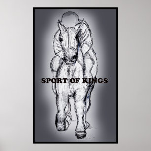 Sport av kungaffischen poster