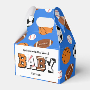 Sport Babyskor med sammat temegosblått Presentaskar