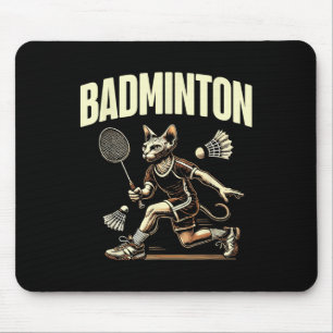 Sport Badminton Cat Enthusiast Kattdjuret Kitten Ä Musmatta