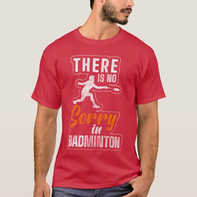 Sport Badmintonracket Badmintonspel vän vänner T Shirt (Framsida)