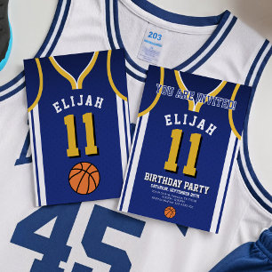 Sport Basketball 11 Birthday Inbjudan