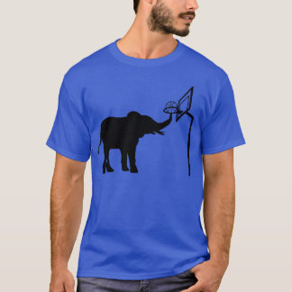 sport basketball playing elephant funny retro t shirt