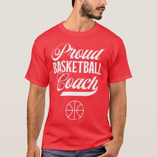 Sport Basketball Proud Basketball Coach Coaching B T Shirt (Framsida)