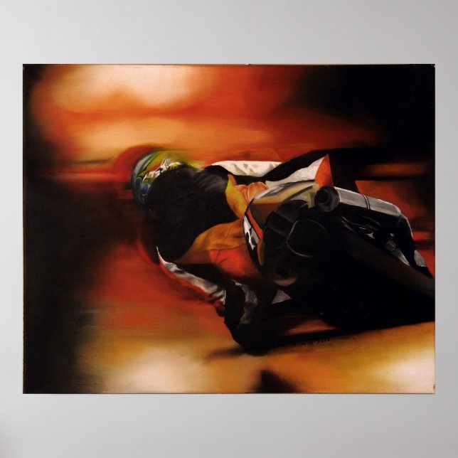 Sport Bike Print Poster (Framsidan)