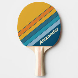 Sport Blå Solrandig med Namn Pingisracket