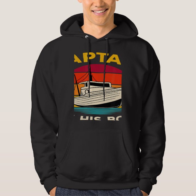 Sport Boat Racing Boat Owner Captain Motor Boat 1 Hoodie (Framsida)
