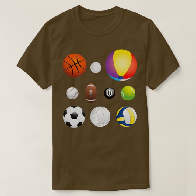 Sport Bollar T Shirt (Design framsida)