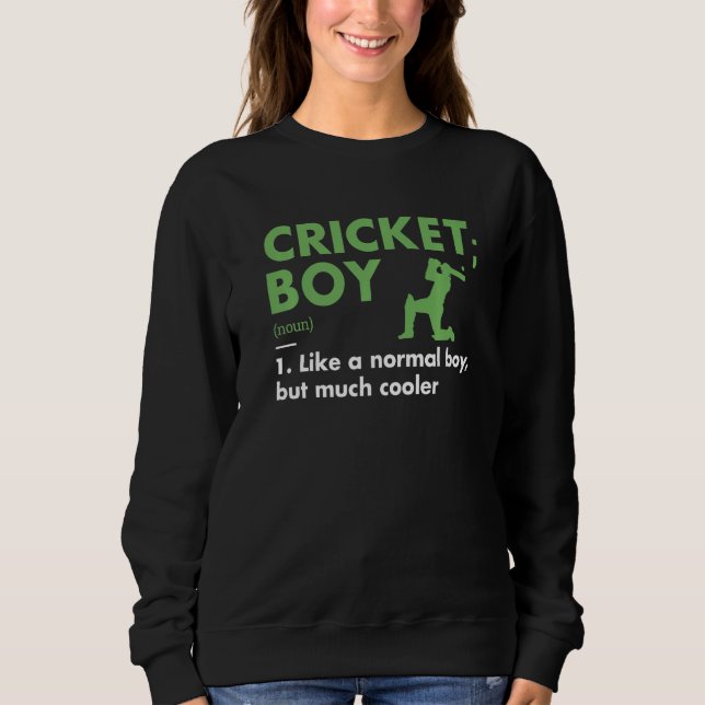 Sport Boy Definition Cricket Premium T Shirt (Framsida)