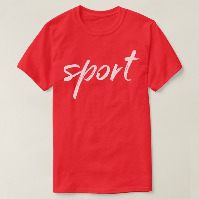 Sport Calligraphy T Shirt (Design framsida)